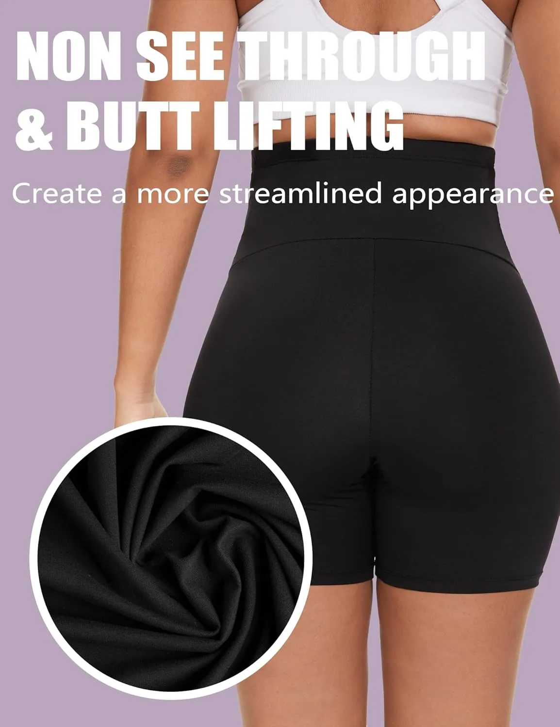 4 Pack Women's Maternity Yoga Shorts Over The Belly Pregnancy Biker Workout Active Athletic Pregnant Shorts 5