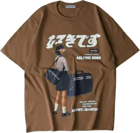 Aelfric Eden Mens Oversized Graphic Tee Summer Unisex Hipster Printed Casual Harajuku Top Tshirt