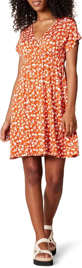 Amazon Essentials Women's Surplice Dress (Available in Plus Size)