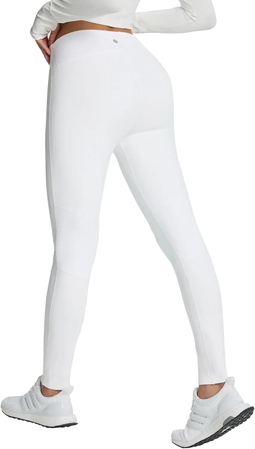 baleaf Women's Fleece Lined High Waisted Workout Leggings Tummy Control Thermal Warm Tights Winter Running Ski Gear 27''