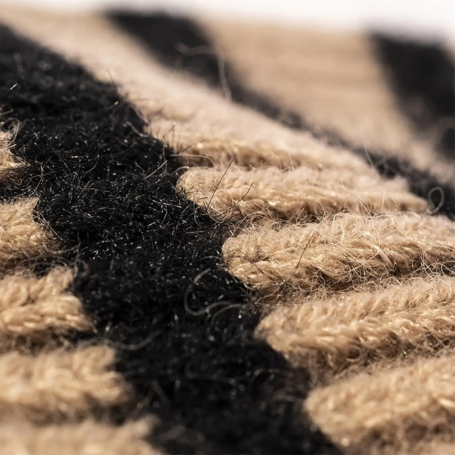 CORIRESHA Unisex Fashion Striped Beanie Cuffed Winter Warm Cozy Chunky Rib Knit Hat