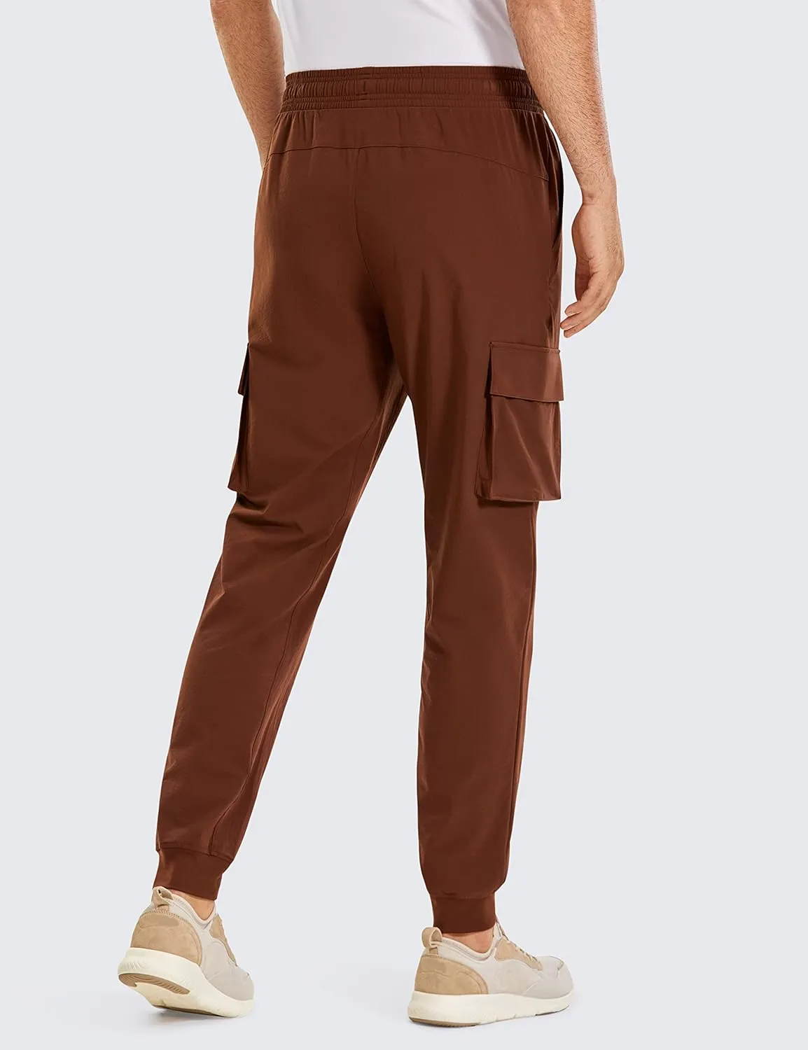 CRZ YOGA Men's Hiking Cargo Pants - 30'' Lightweight Waterproof Joggers Work Travel Golf Casual Outdoor Pants with Pockets