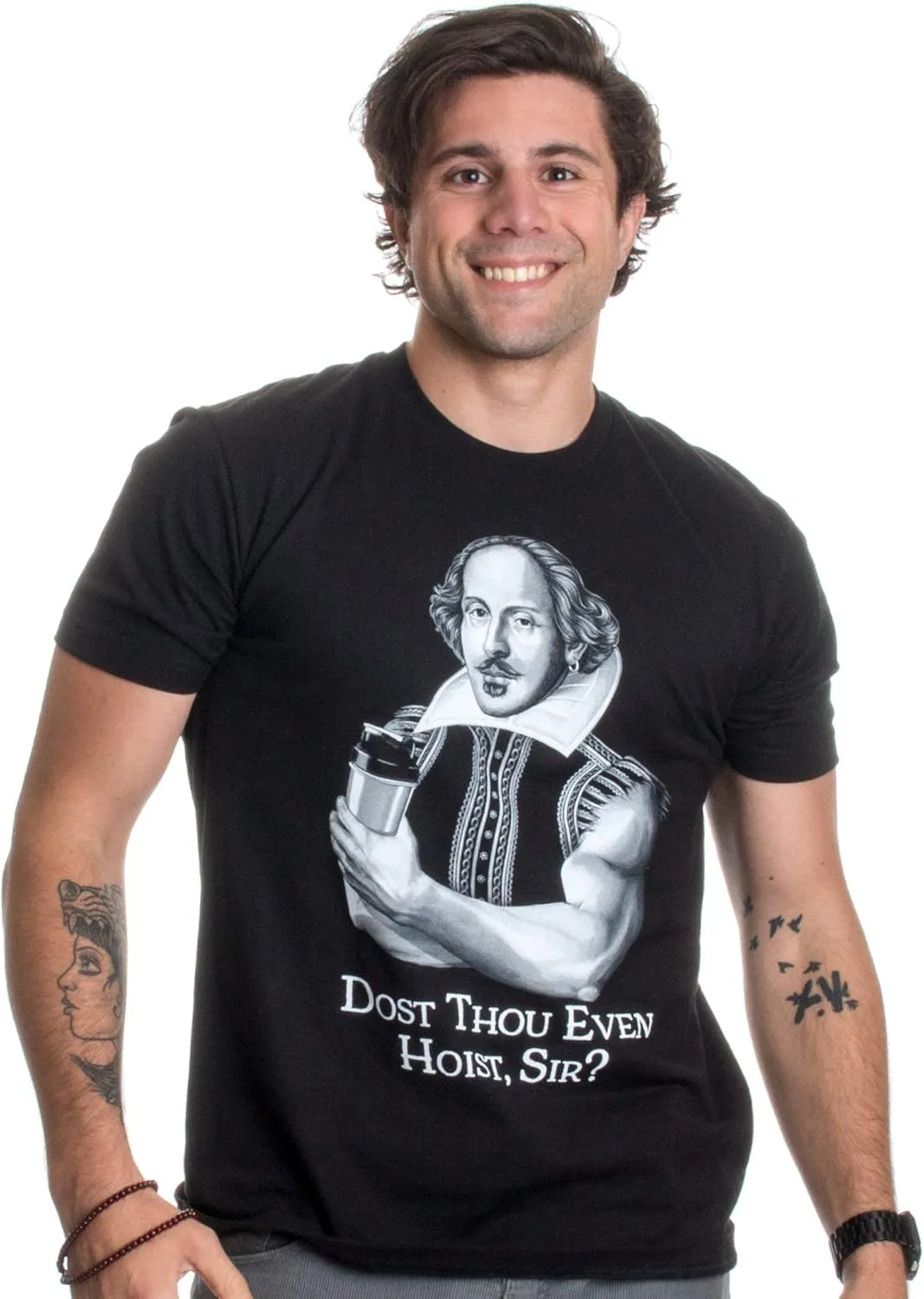 Dost Thou Even Hoist Sir? | Funny Workout Weight Lifting Shakespeare Gym T-Shirt