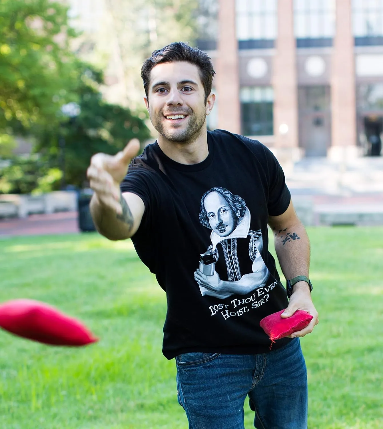 Dost Thou Even Hoist Sir? | Funny Workout Weight Lifting Shakespeare Gym T-Shirt