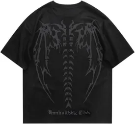 EMMIOL Men's T Shirts Oversized Short Sleeves Unisex Loose Solid Streetwear Tee Crew Neck Cotton Tops
