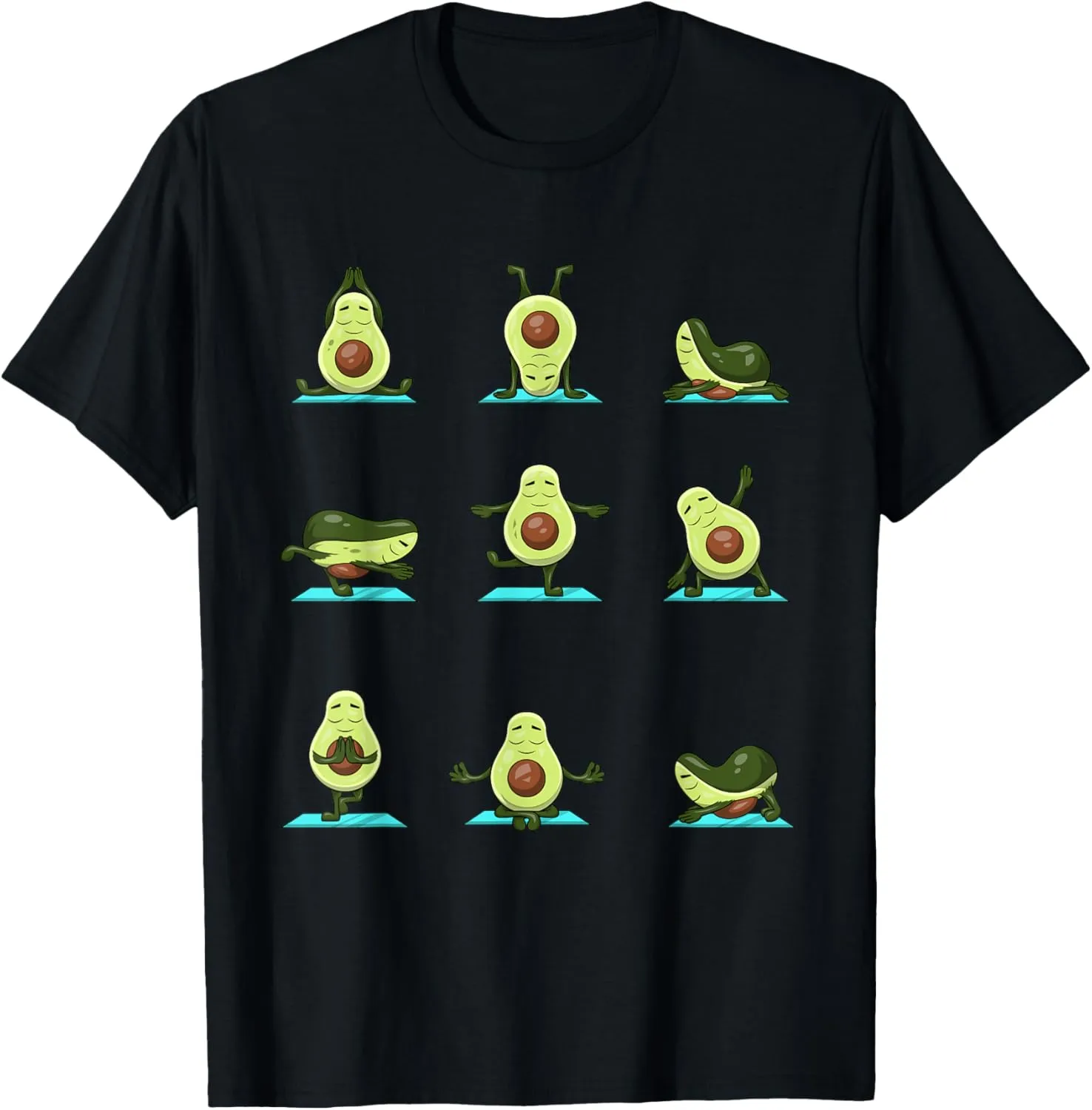 Funny Avocado Yoga Fitness Funny Exercising Gym Avocado T-Shirt