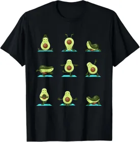 Funny Avocado Yoga Fitness Funny Exercising Gym Avocado T-Shirt