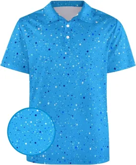 Funny Golf Polo Shirts,Performance Dry Fit Men's Golf Polos for Men,Short Sleeve Moisture Wicking Golf Shirts