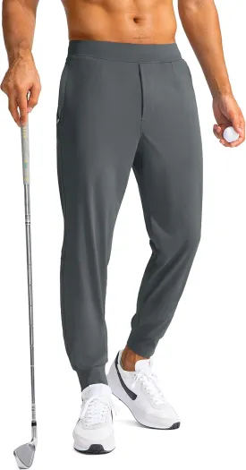 G Gradual Men's Golf Joggers Pants with Zipper Pockets Stretch Sweatpants Slim Fit Track Pants Joggers for Men Work Running