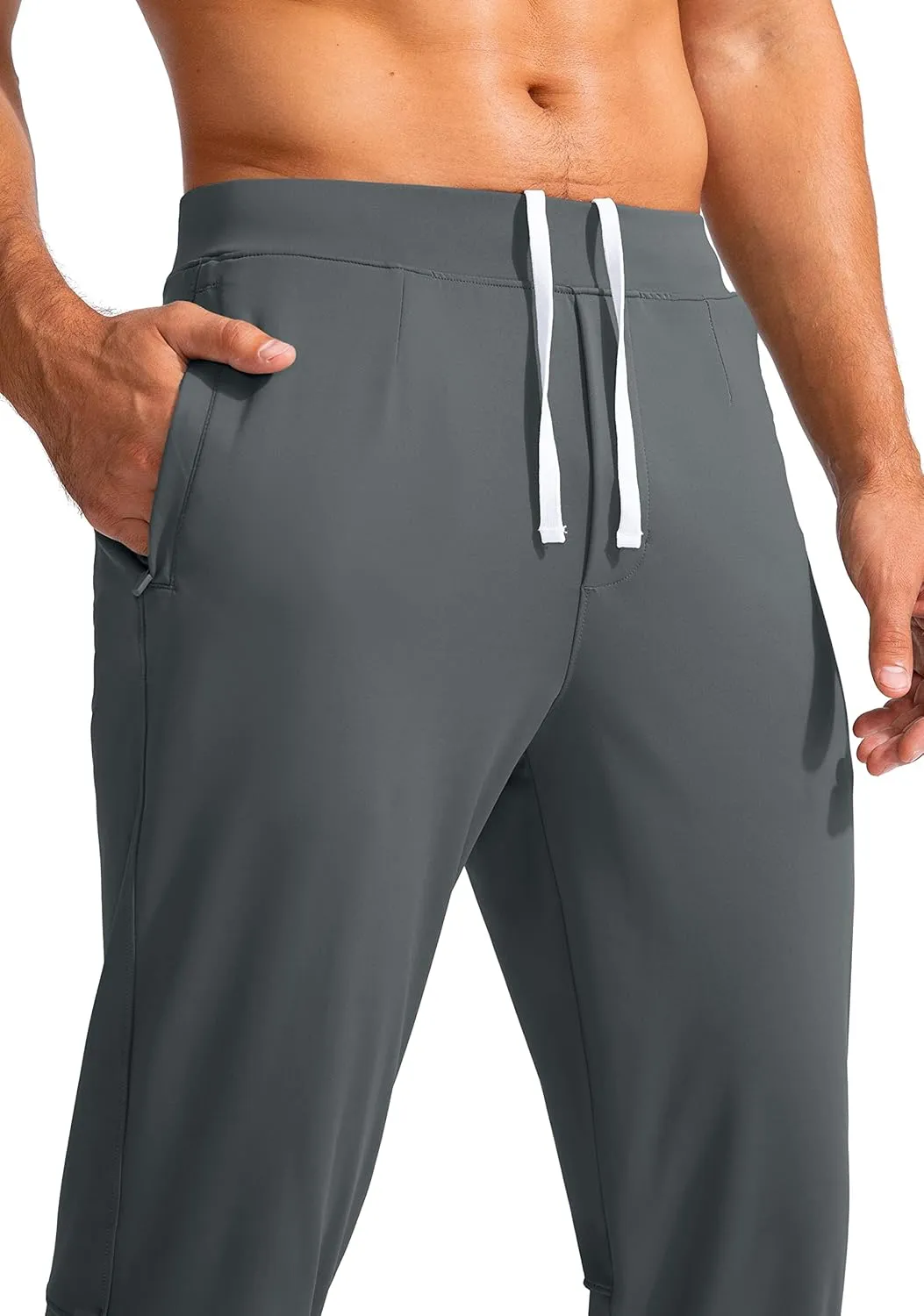G Gradual Men's Golf Joggers Pants with Zipper Pockets Stretch Sweatpants Slim Fit Track Pants Joggers for Men Work Running