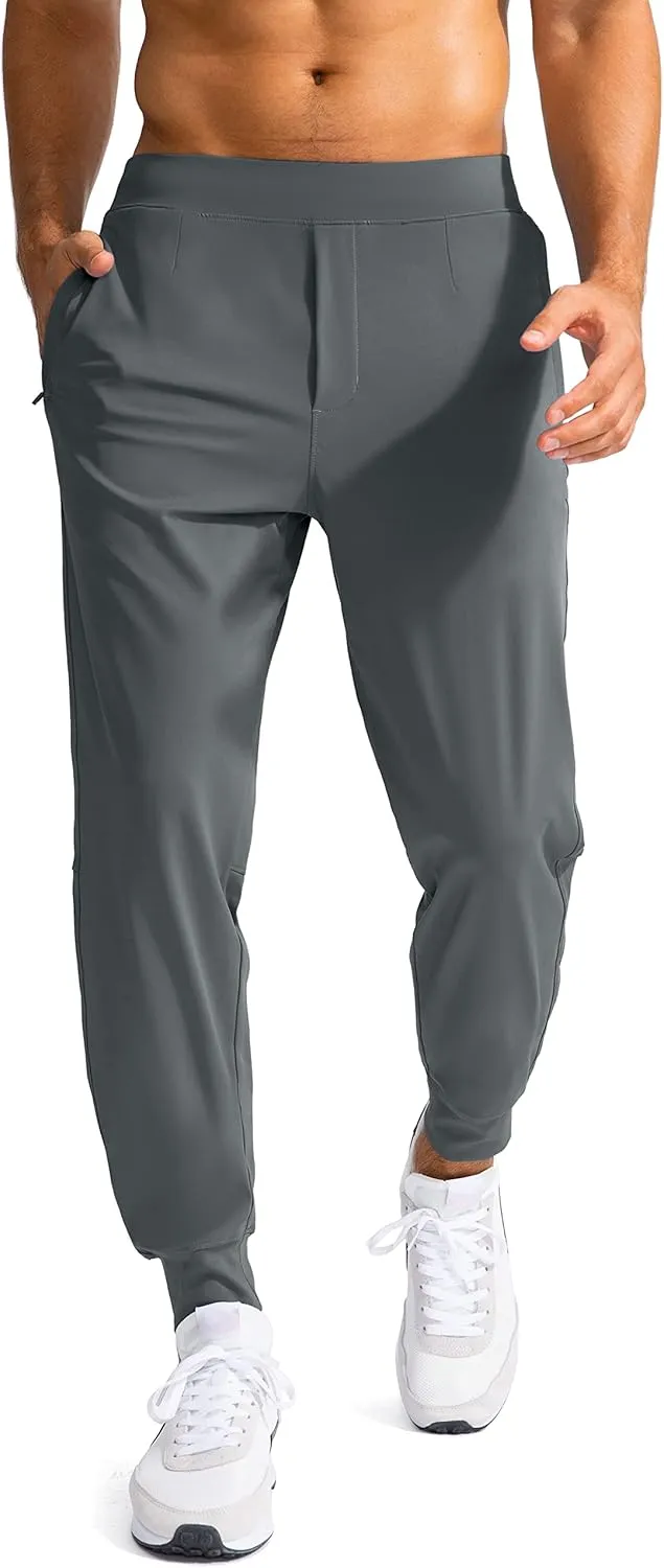 G Gradual Men's Golf Joggers Pants with Zipper Pockets Stretch Sweatpants Slim Fit Track Pants Joggers for Men Work Running