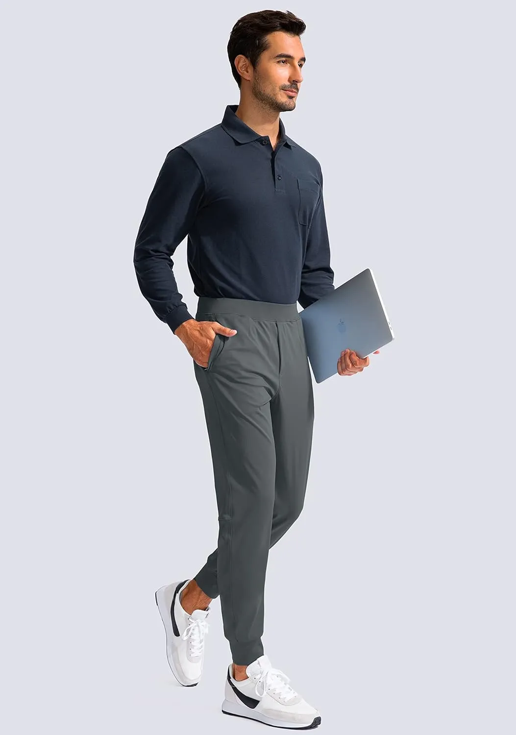 G Gradual Men's Golf Joggers Pants with Zipper Pockets Stretch Sweatpants Slim Fit Track Pants Joggers for Men Work Running
