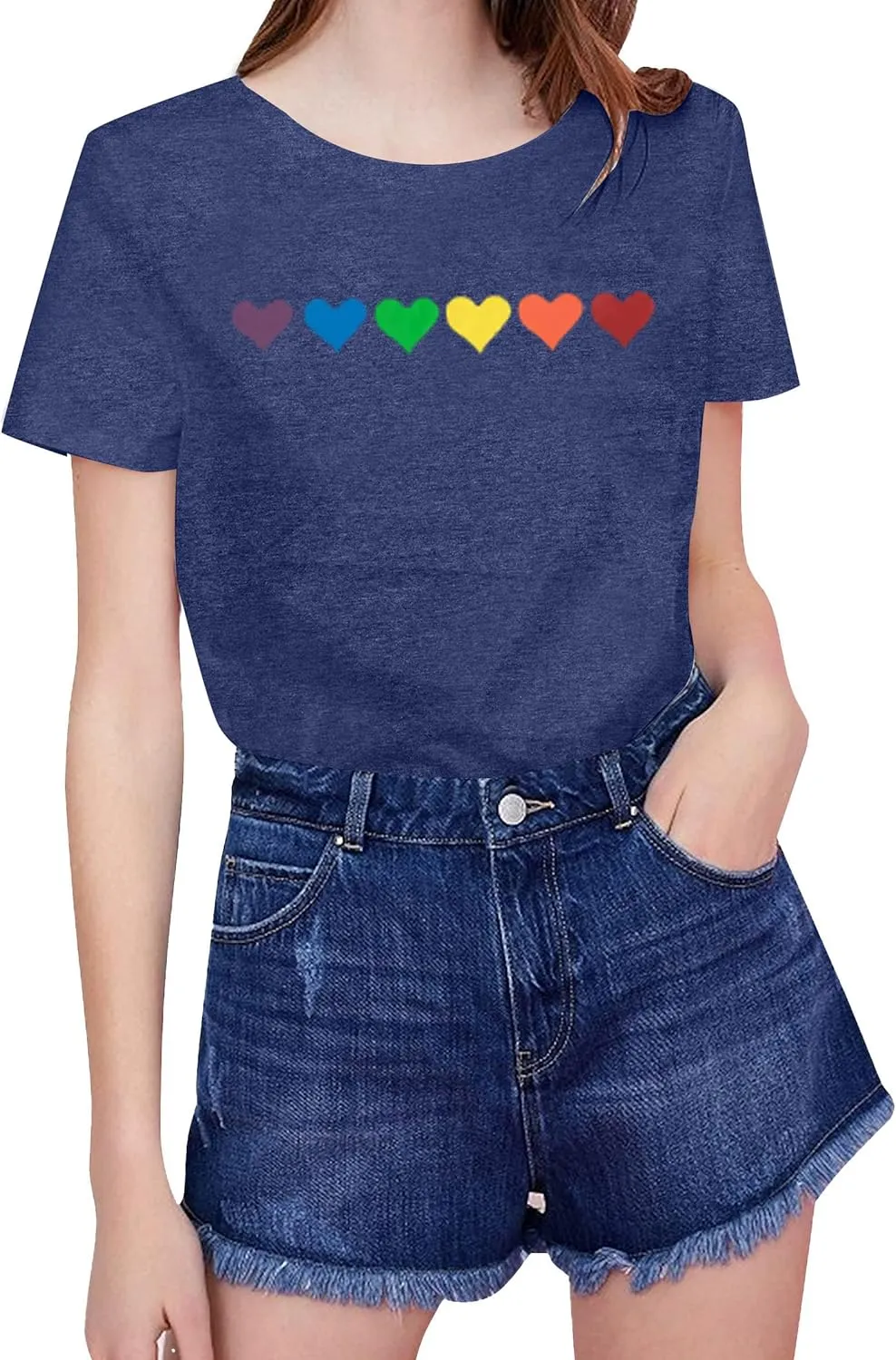 Gay Pride Shirts Women Rainbow Graphic Tee Love Wins T Shirt LGBT Equality Shirts Casual Summer Short Sleeve Tops