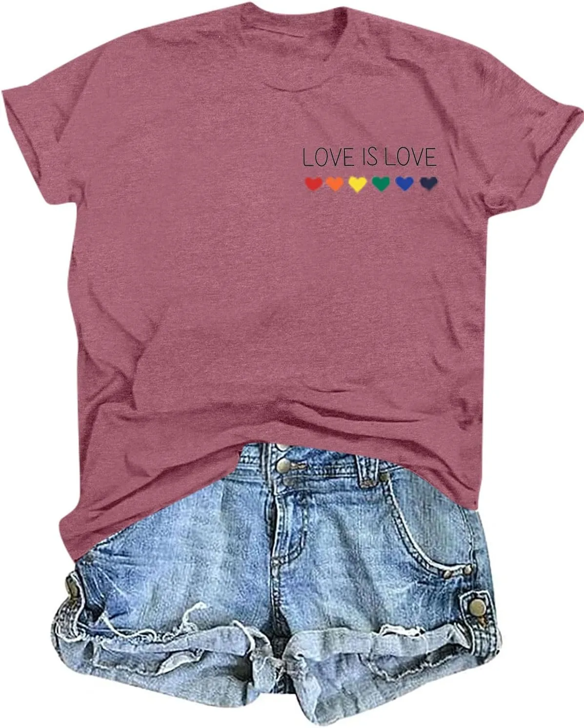 Gay Pride Shirts Women Rainbow Graphic Tee Love Wins T Shirt LGBT Equality Shirts Casual Summer Short Sleeve Tops