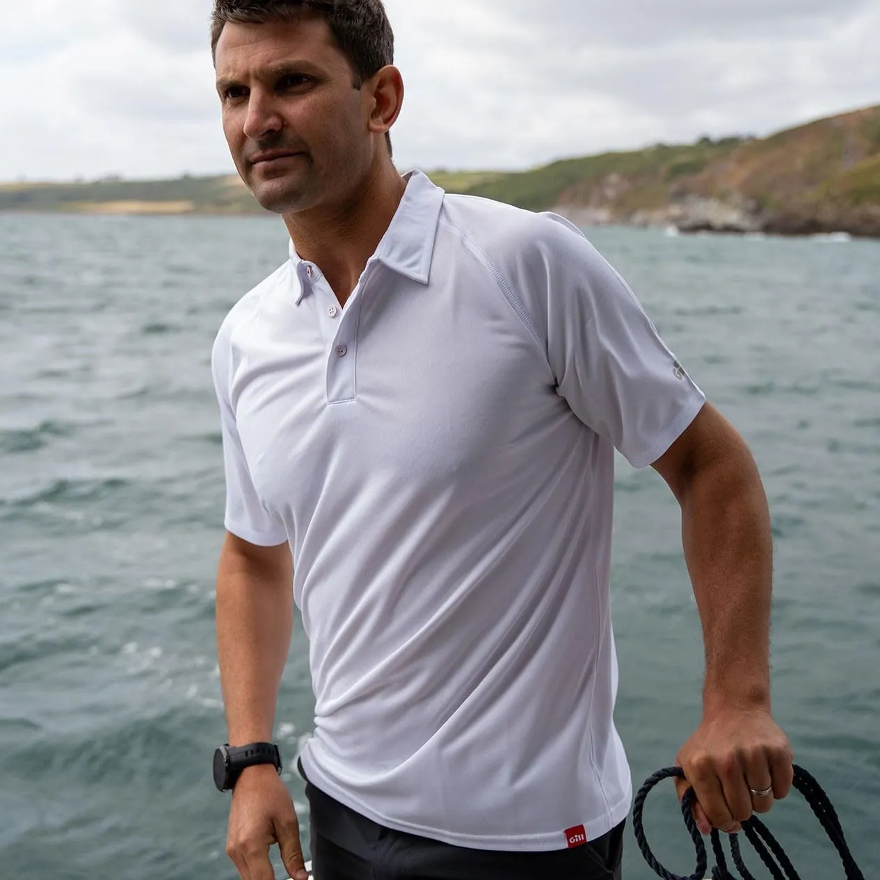 Gill Mens UV Tec Polo Shirt - 50  UV Sun Protection