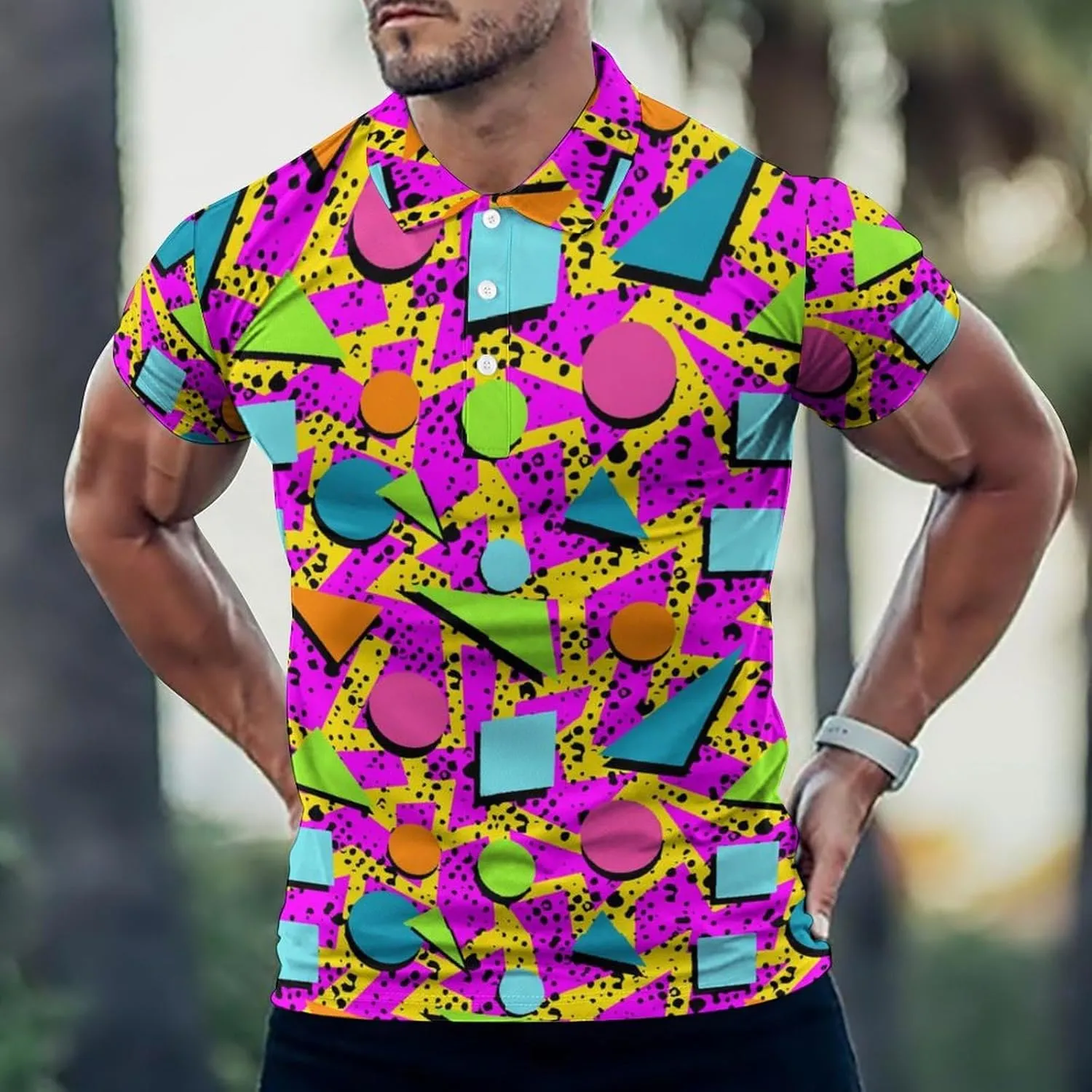 Golf Shirts for Men,Dry Fit Athletic Short Sleeve Polo Shirts,Performance 4 Way Stretch Golf Polos with UPF 50