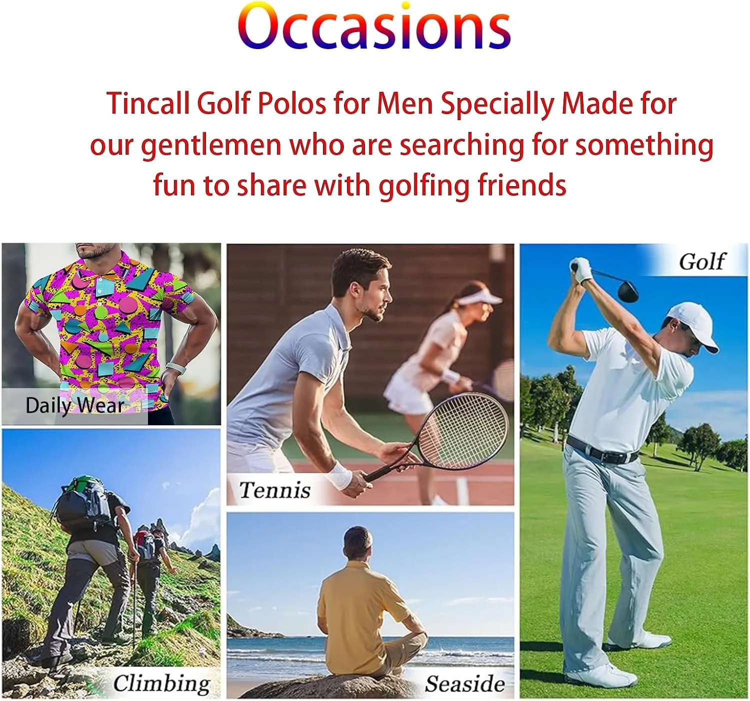 Golf Shirts for Men,Dry Fit Athletic Short Sleeve Polo Shirts,Performance 4 Way Stretch Golf Polos with UPF 50