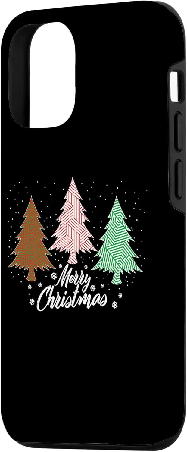 iPhone 13 Merry Christmas Nordic Geometric Patterns Tee, Classic Chris Case