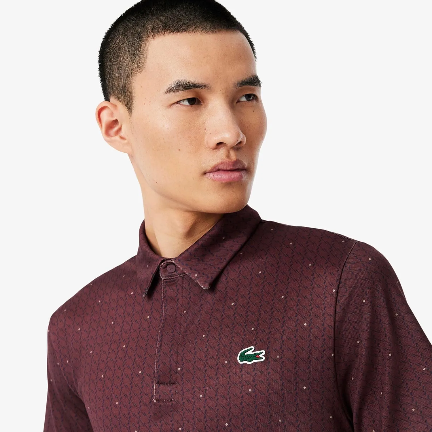 Lacoste Men's Anti-uv Printed Golf Polo Shirt