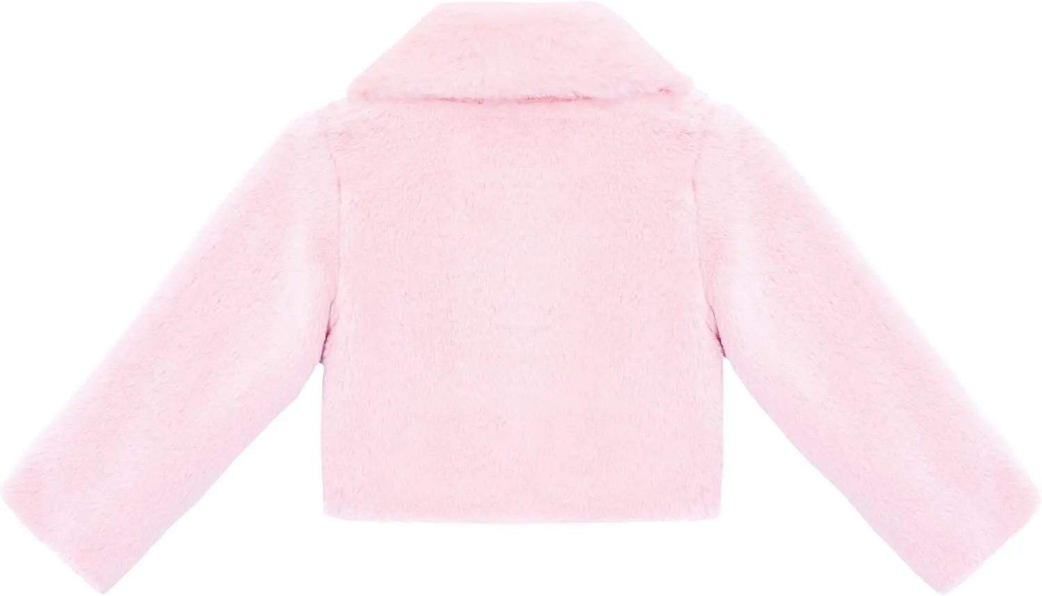 Lilax Girls Faux Fur Bolero Shrug Button Closure Cozy Jacket