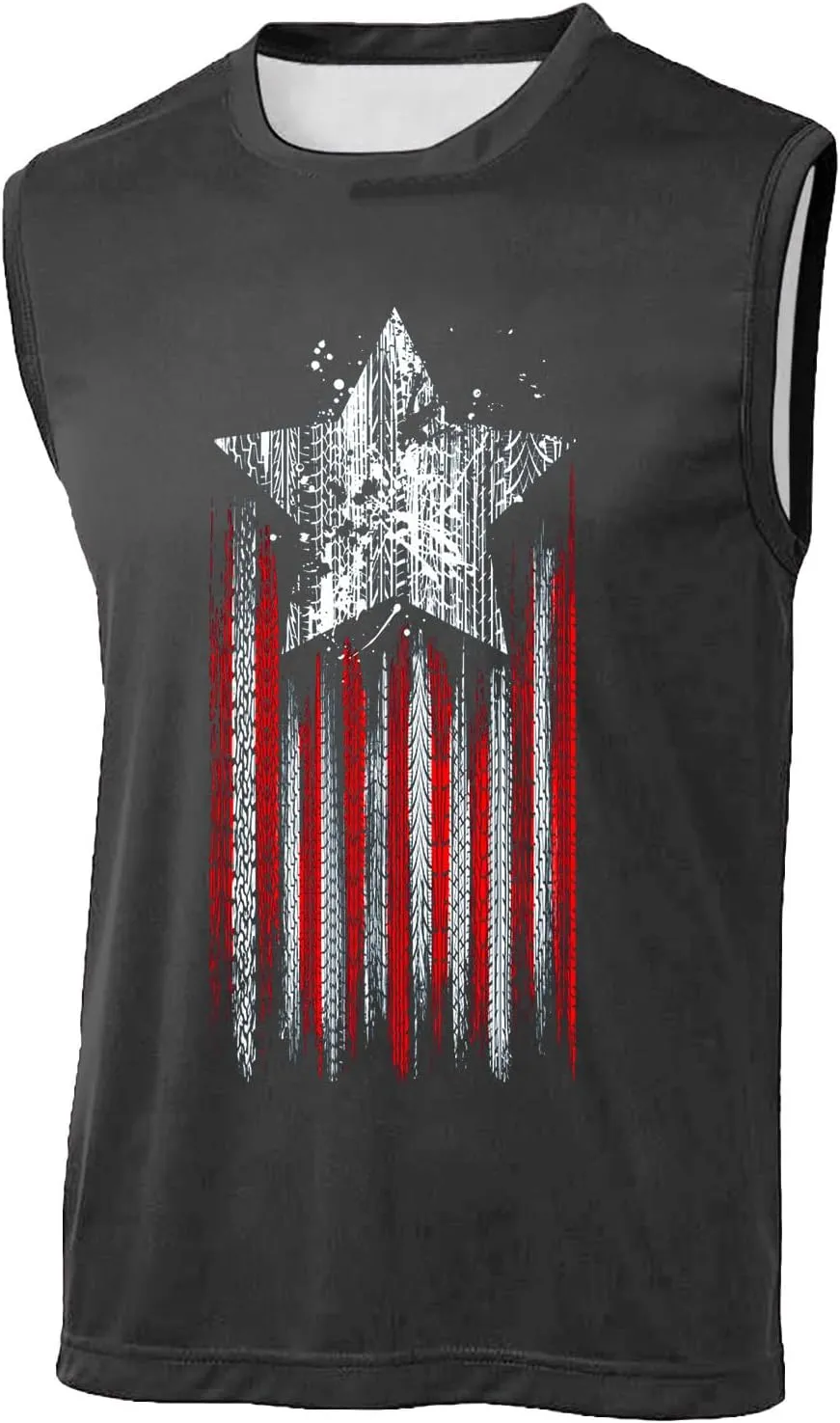 Men American Flag Tank Tops Independence Day Theme 3D Digital Print Sleeveless Tanks Top Bodybuilding Fitness Tshirts