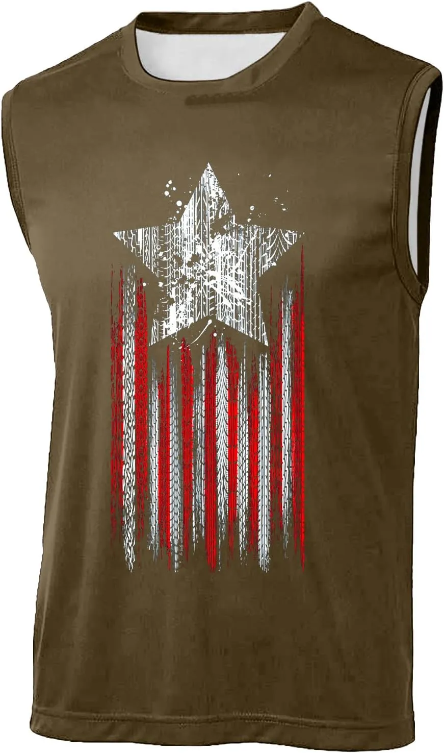 Men American Flag Tank Tops Independence Day Theme 3D Digital Print Sleeveless Tanks Top Bodybuilding Fitness Tshirts