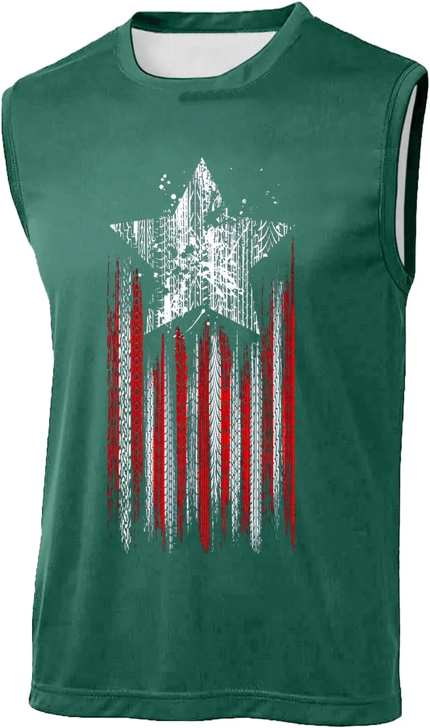 Men American Flag Tank Tops Independence Day Theme 3D Digital Print Sleeveless Tanks Top Bodybuilding Fitness Tshirts