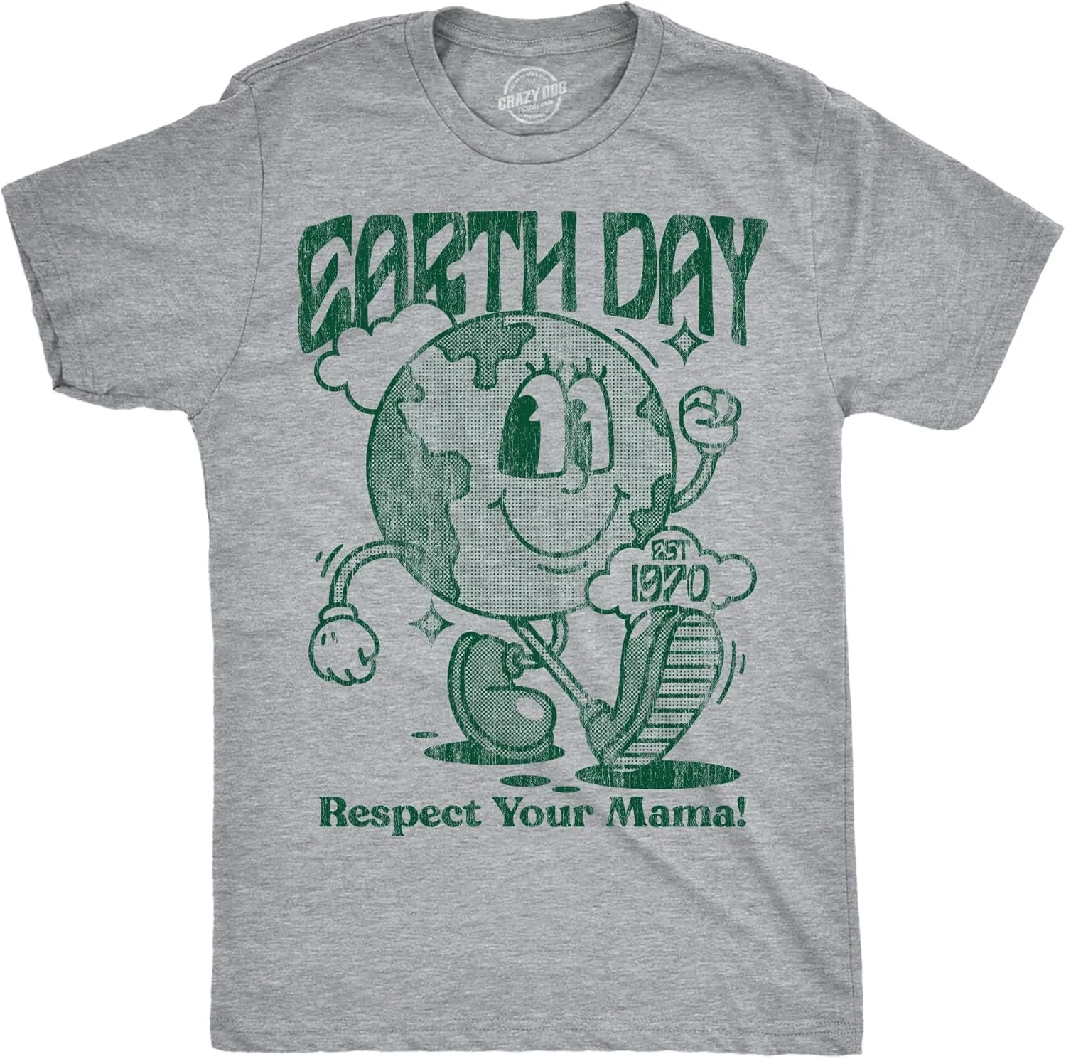 Mens Earth Day Respect Your Mama Funny T Shirts Sarcastic Tee for Men