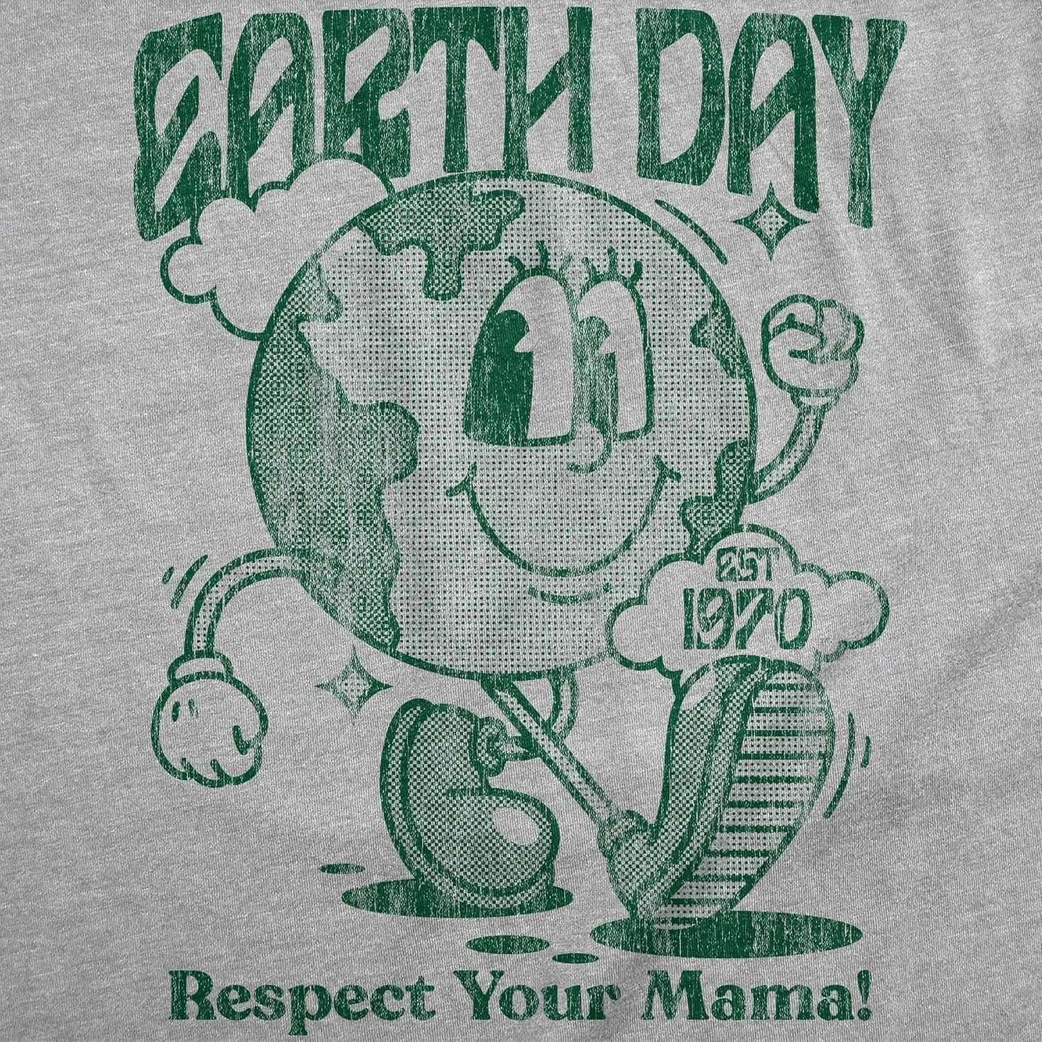 Mens Earth Day Respect Your Mama Funny T Shirts Sarcastic Tee for Men