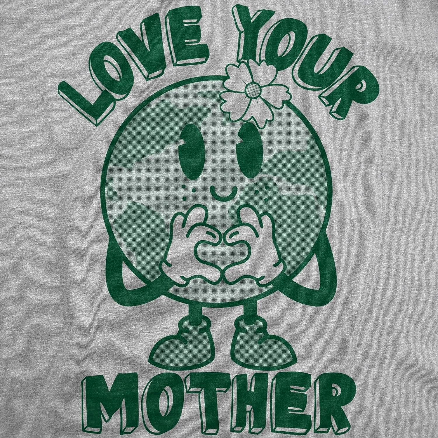 Mens Funny T Shirts Love Your Mother Earth Day Graphic Tee for Men