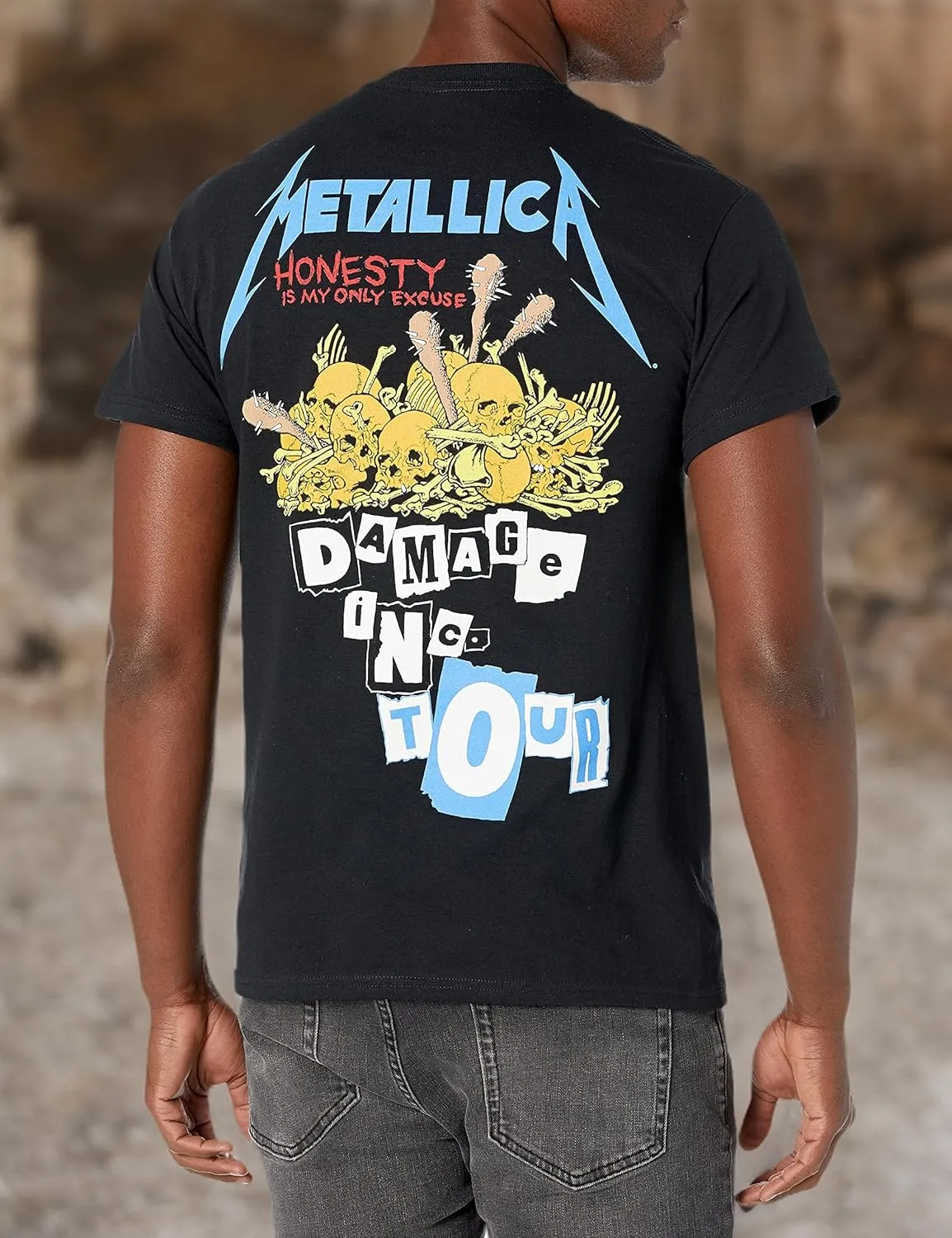 Metallica Men's Standard Damage Inc Tour T-Shirt