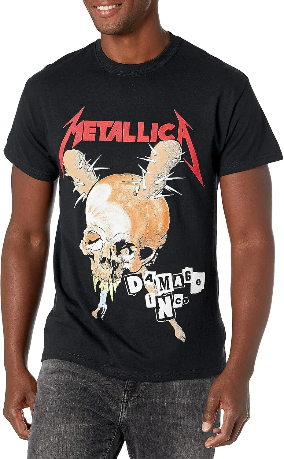 Metallica Men's Standard Damage Inc Tour T-Shirt