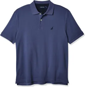 Nautica Men's Classic Fit Short Sleeve Solid Soft Cotton Polo Shirt