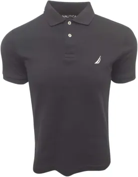 Nautica Men's Slim Fit Short Sleeve Solid Soft Cotton Polo Shirt