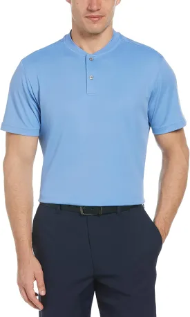 PGA TOUR Men's Pique Short Sleeve Golf Polo Shirt with Casual Collar