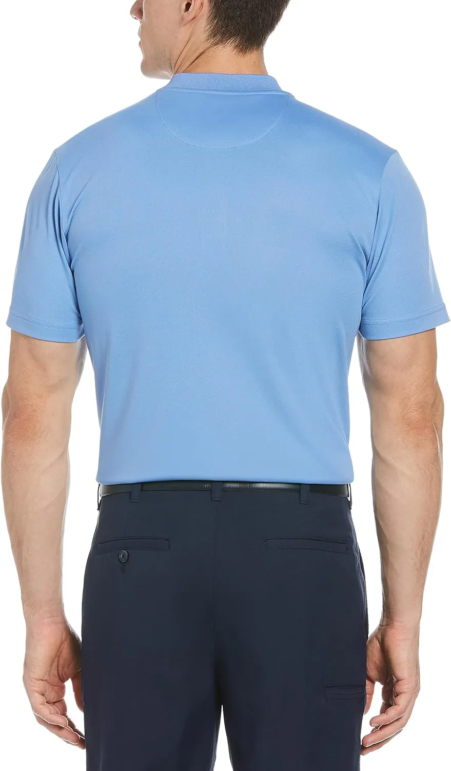 PGA TOUR Men's Pique Short Sleeve Golf Polo Shirt with Casual Collar