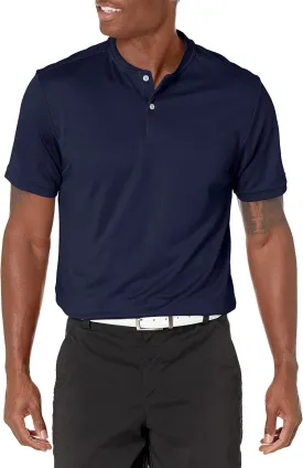 PGA TOUR Men's Pique Short Sleeve Golf Polo Shirt with Casual Collar