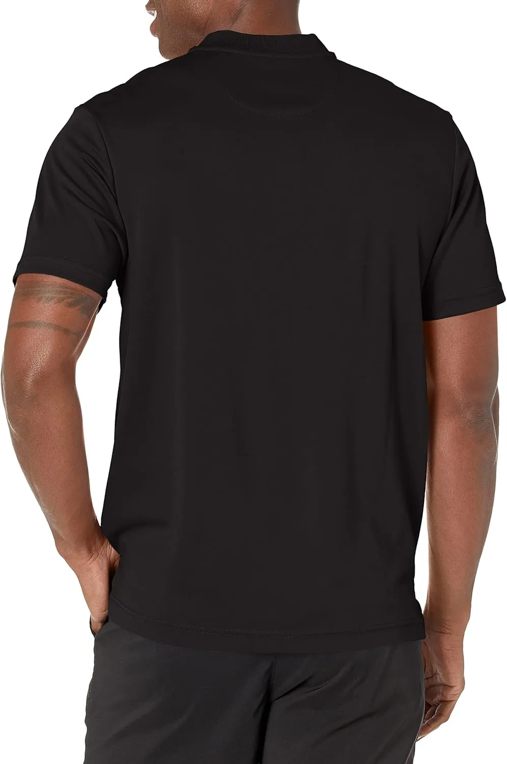 PGA TOUR Men's Pique Short Sleeve Golf Polo Shirt with Casual Collar