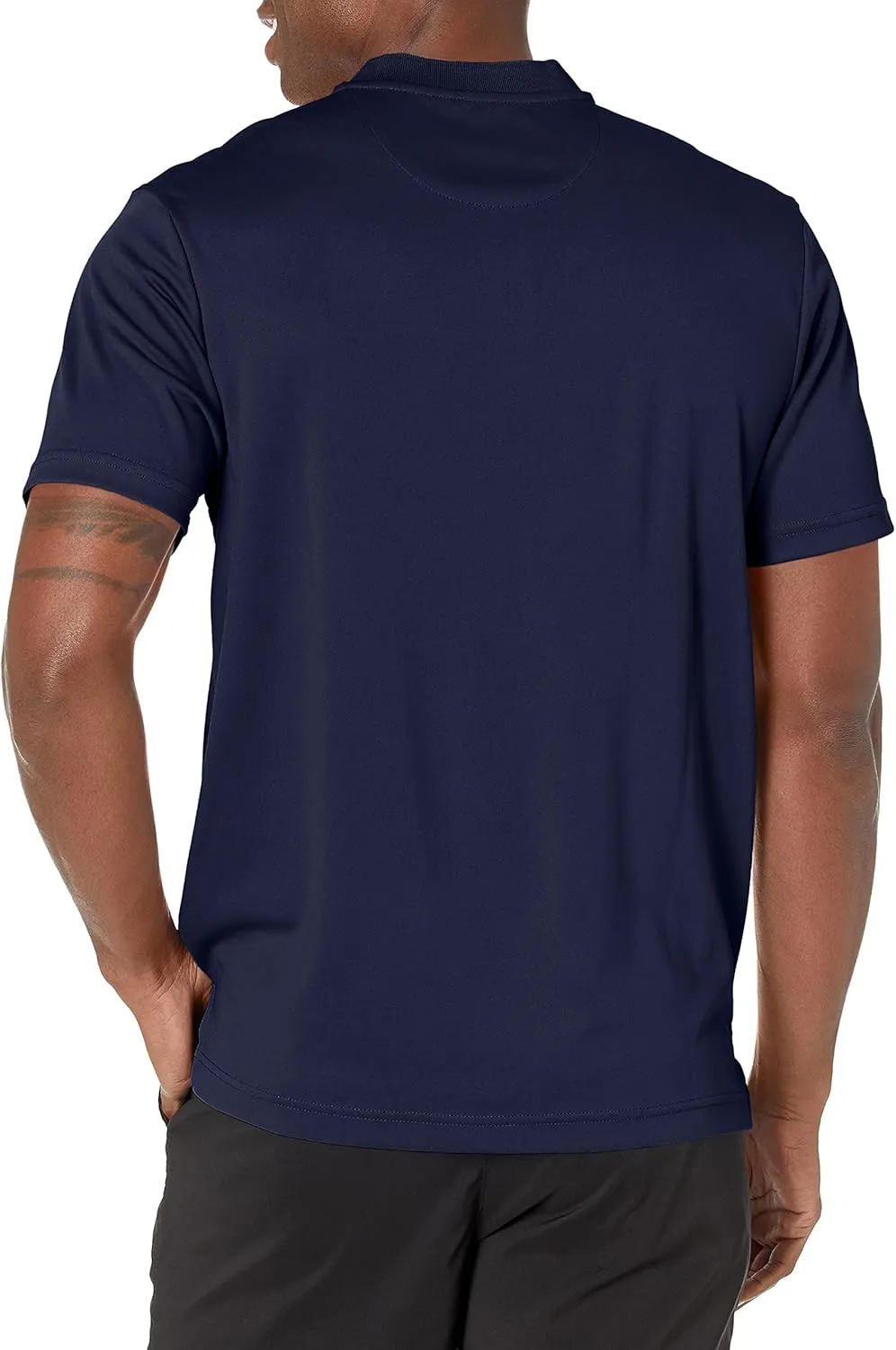 PGA TOUR Men's Pique Short Sleeve Golf Polo Shirt with Casual Collar