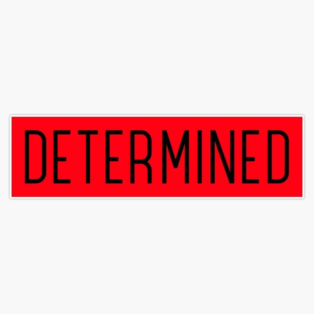 Positive Quote TEE for Women and Men Vinyl Bumper Sticker Size 5"