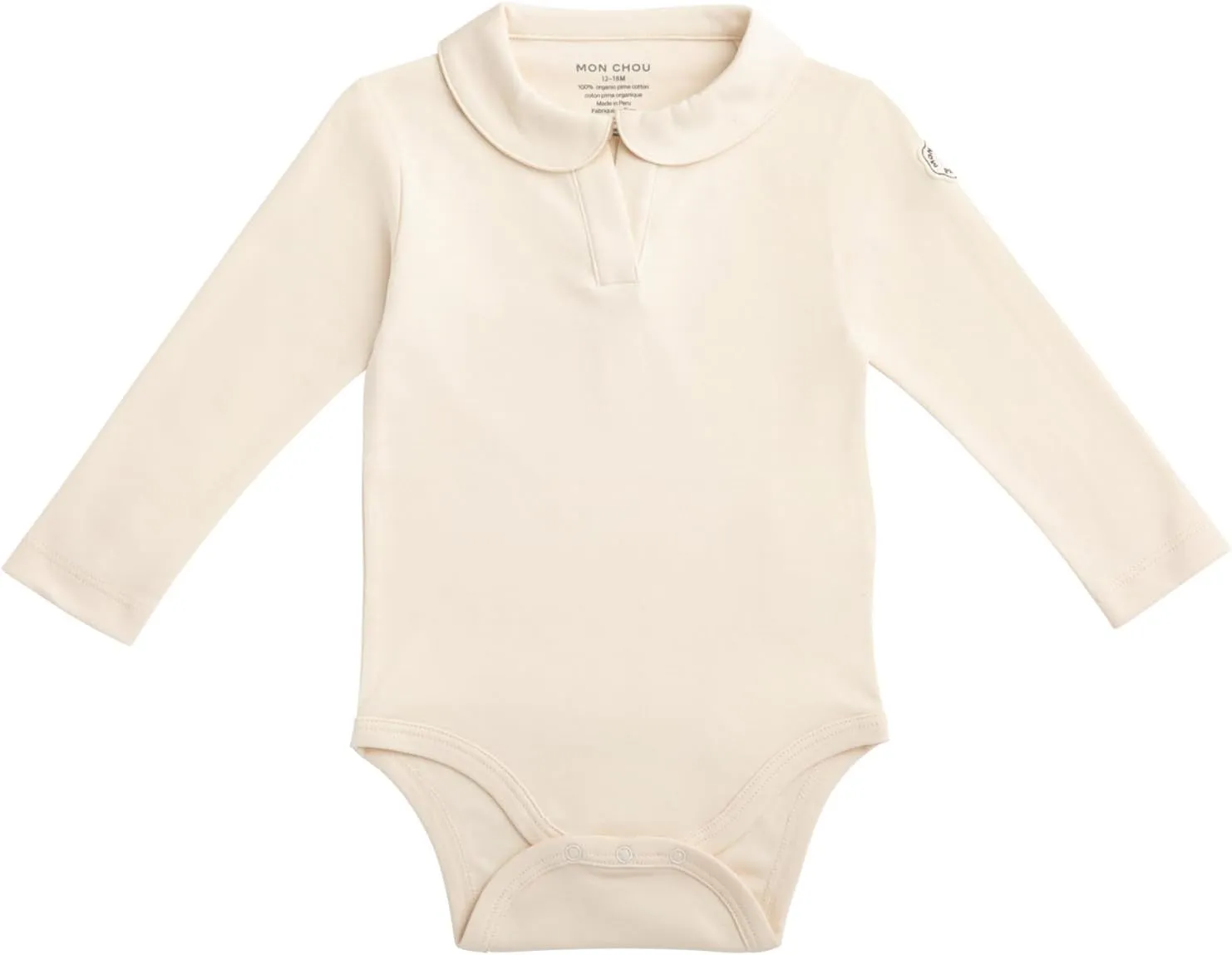 Premium Long Sleeve Bodysuit - Buttery Soft 100% Pima Cotton Baby Bodysuit with Collar - Organic Cotton Baby Clothes