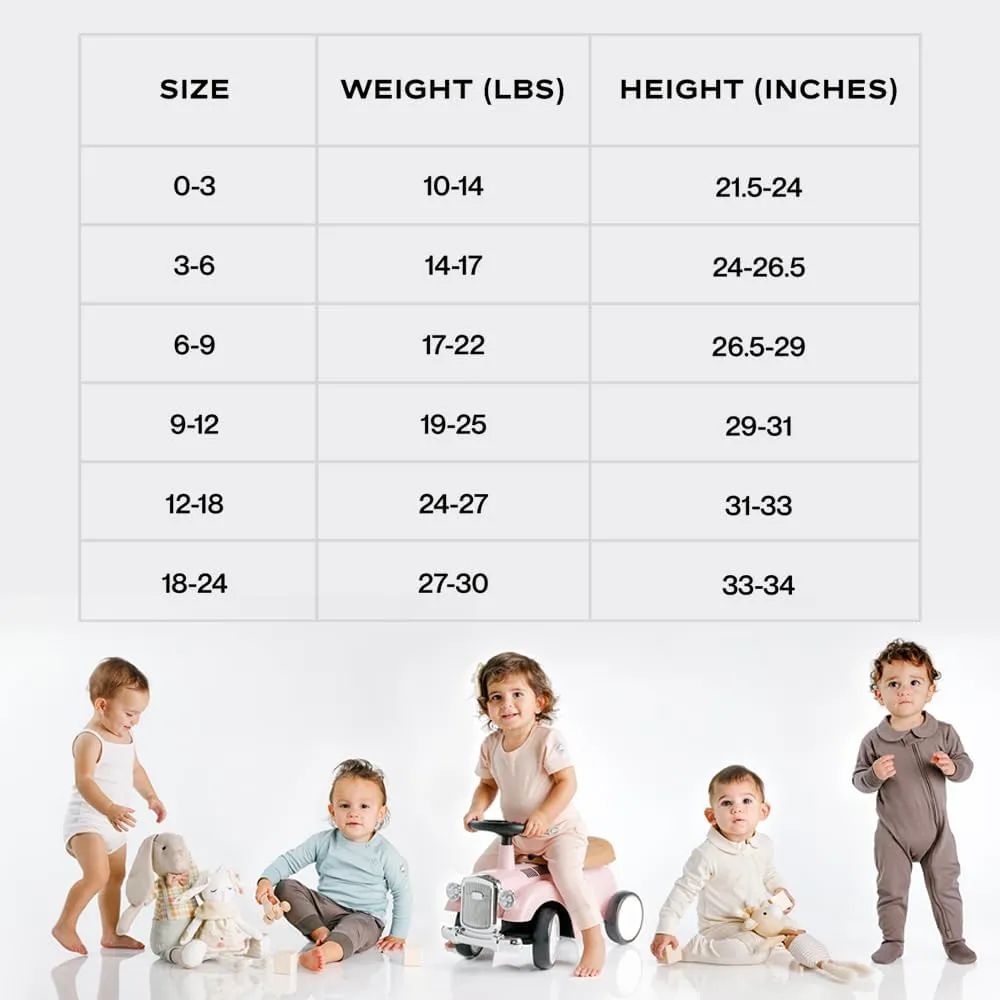 Premium Long Sleeve Bodysuit - Buttery Soft 100% Pima Cotton Baby Bodysuit with Collar - Organic Cotton Baby Clothes