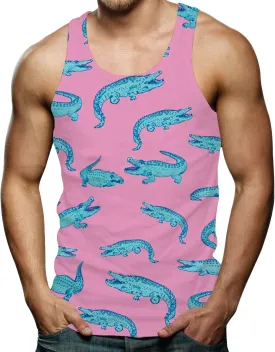 RAISEVERN Mens Funny Tank Tops 3D Graphic Sleeveless Summer Sports Gym Workout T-Shirt