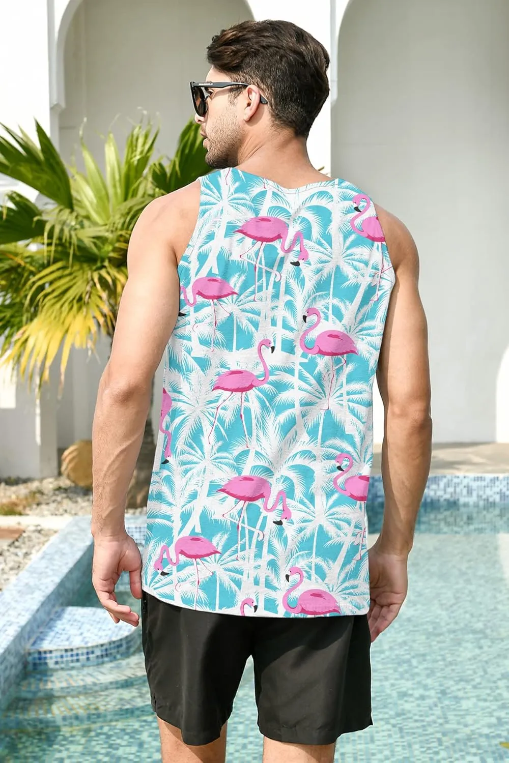 RAISEVERN Mens Funny Tank Tops 3D Graphic Sleeveless Summer Sports Gym Workout T-Shirt