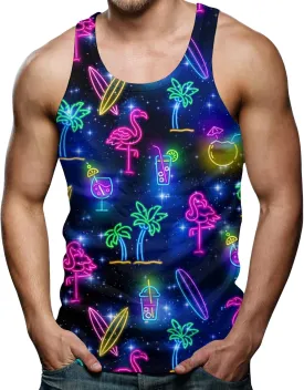 RAISEVERN Mens Funny Tank Tops 3D Graphic Sleeveless Summer Sports Gym Workout T-Shirt