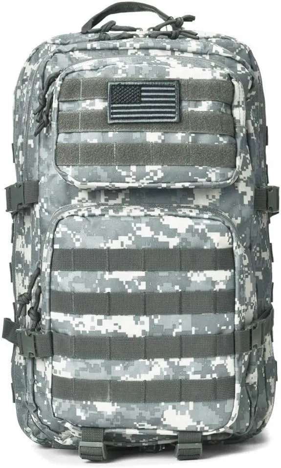 REEBOW GEAR Military Tactical Backpack Large Army 3 Day Assault Pack Molle Bag Backpacks (ACU Camo)