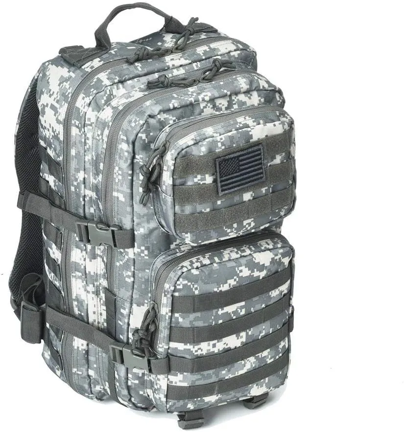 REEBOW GEAR Military Tactical Backpack Large Army 3 Day Assault Pack Molle Bag Backpacks (ACU Camo)