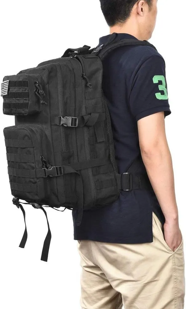 REEBOW GEAR Military Tactical Backpack Large Army 3 Day Assault Pack Molle Bag Backpacks…