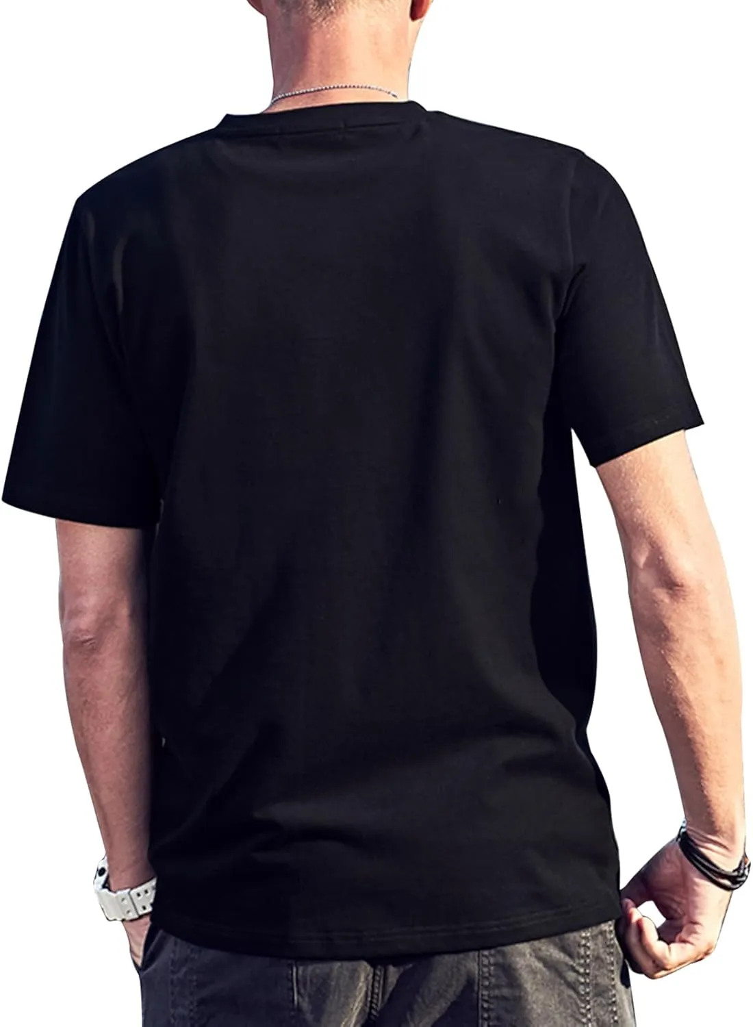 Retro 80s-90s Men's T-Shirt - Soft Cotton Crew-Neck Tee with Vintage Graphic Design