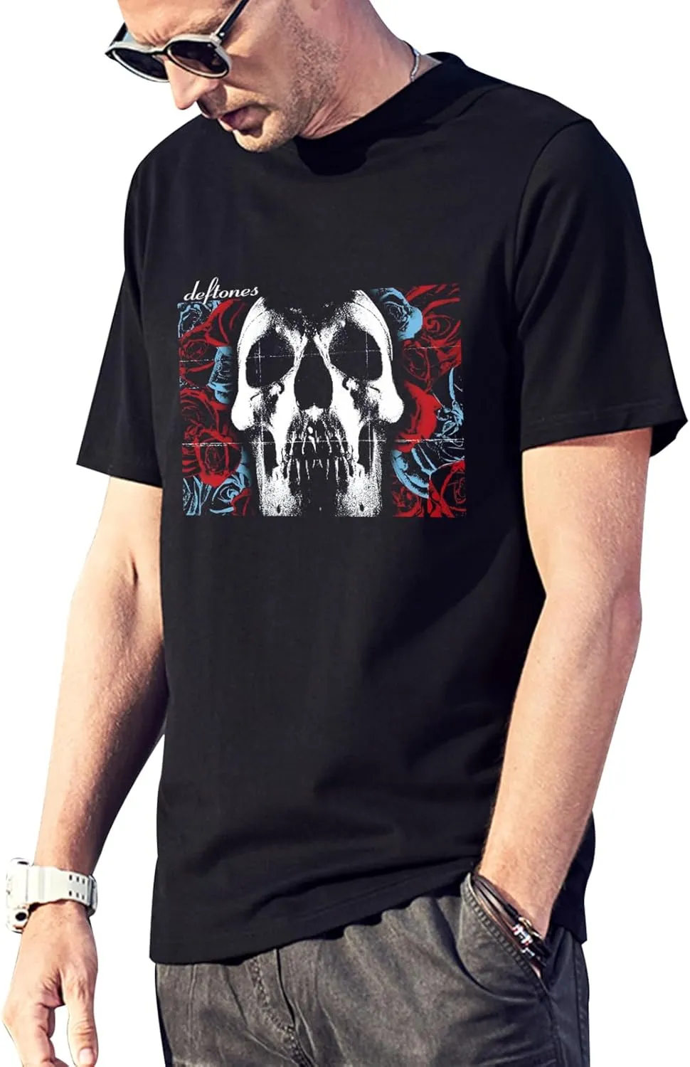 Retro 80s-90s Men's T-Shirt - Soft Cotton Crew-Neck Tee with Vintage Graphic Design